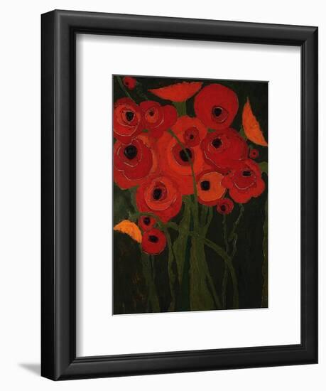 Wild Poppies-Karen Tusinski-Framed Art Print