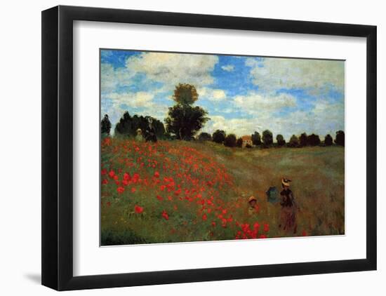 Wild Poppies-Claude Monet-Framed Art Print