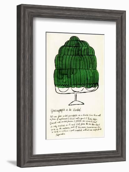 Wild Raspberries, c.1959  (green)-Andy Warhol-Framed Art Print