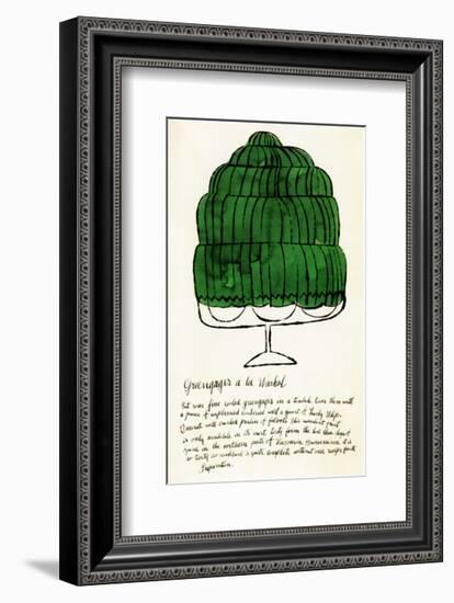 Wild Raspberries, c.1959  (green)-Andy Warhol-Framed Art Print