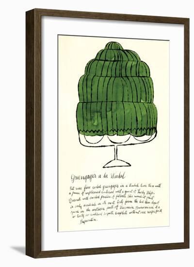 Wild Raspberries, c.1959 (green)-Andy Warhol-Framed Giclee Print