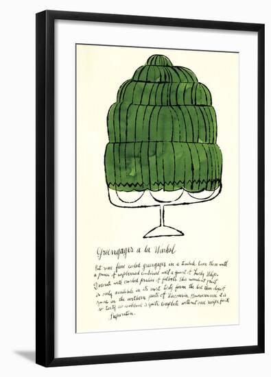 Wild Raspberries, c.1959 (green)-Andy Warhol-Framed Giclee Print