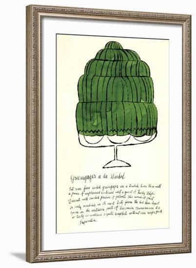 Wild Raspberries, c.1959 (green)-Andy Warhol-Framed Giclee Print