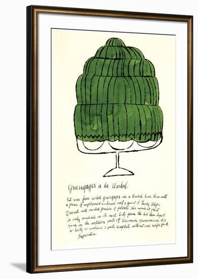 Wild Raspberries, c.1959 (green)-Andy Warhol-Framed Giclee Print