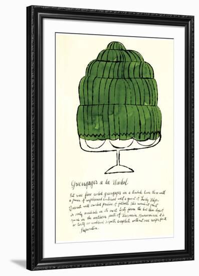 Wild Raspberries, c.1959 (green)-Andy Warhol-Framed Giclee Print