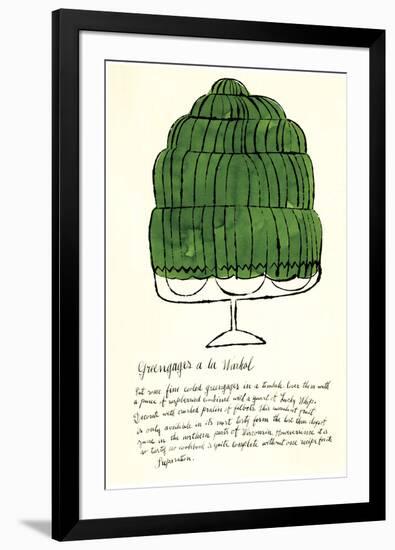 Wild Raspberries, c.1959 (green)-Andy Warhol-Framed Giclee Print