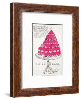 Wild Raspberries, c.1959 (pink)-Andy Warhol-Framed Art Print