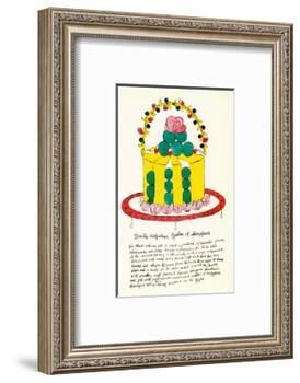 Wild Raspberries, c.1959 (yellow and green)-Andy Warhol-Framed Art Print