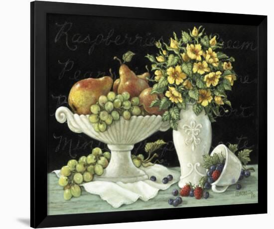 Wild Roses with Fruit-Janet Kruskamp-Framed Art Print