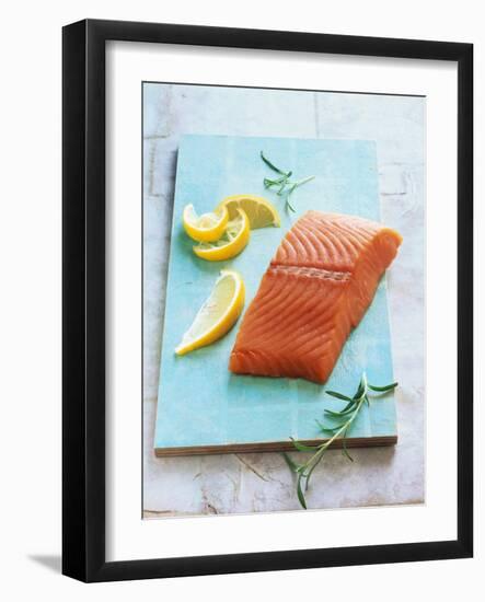 Wild Salmon Fillet with Lemon and Rosemary-Matthias Hoffmann-Framed Photographic Print