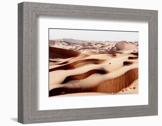 Wild Sand Dunes - Deep Peach Desert-Philippe HUGONNARD-Framed Photographic Print