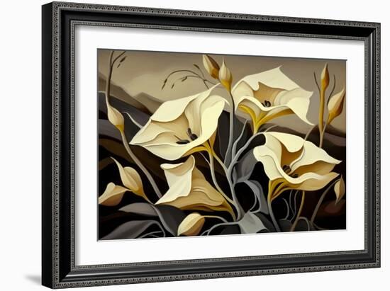 Wild Sandersonia flowers-Lea Faucher-Framed Art Print