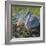 Wild Sandhill Crane Feeding First Colt a Dragonfly, Florida-Maresa Pryor-Framed Photographic Print