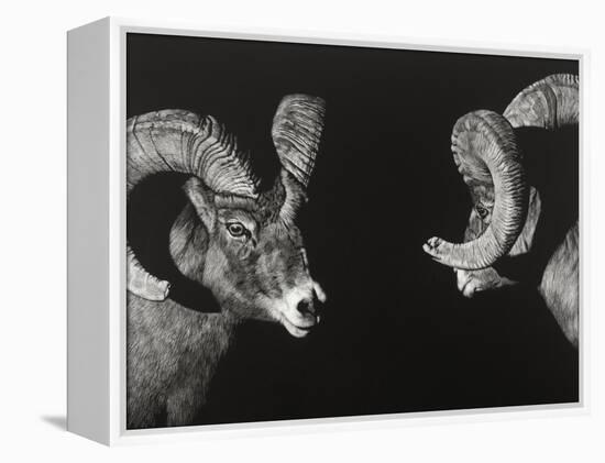 Wild Scratchboard I-Julie Chapman-Framed Stretched Canvas