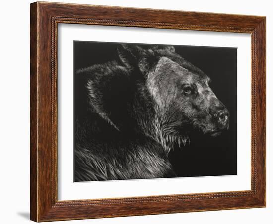 Wild Scratchboard II-Julie Chapman-Framed Art Print