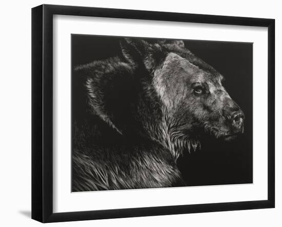 Wild Scratchboard II-Julie Chapman-Framed Art Print