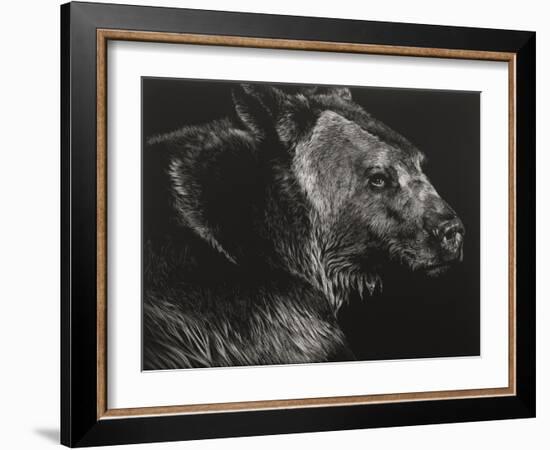 Wild Scratchboard II-Julie Chapman-Framed Art Print