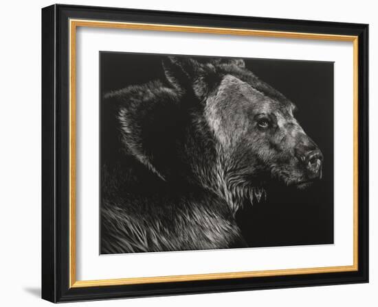 Wild Scratchboard II-Julie Chapman-Framed Art Print