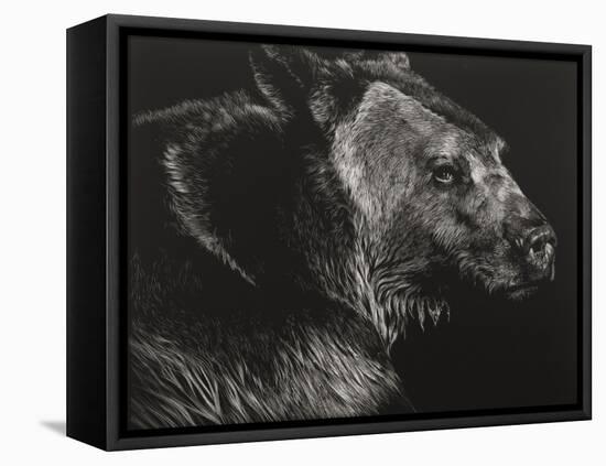 Wild Scratchboard II-Julie Chapman-Framed Stretched Canvas