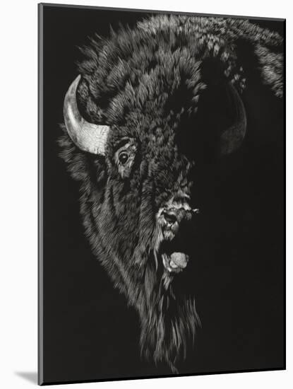 Wild Scratchboard IV-Julie Chapman-Mounted Art Print