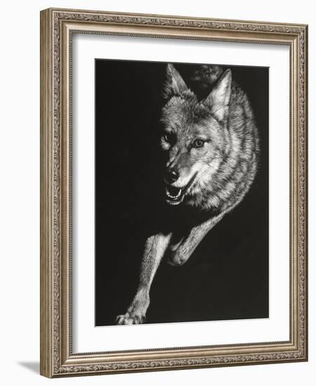 Wild Scratchboard V-Julie Chapman-Framed Art Print