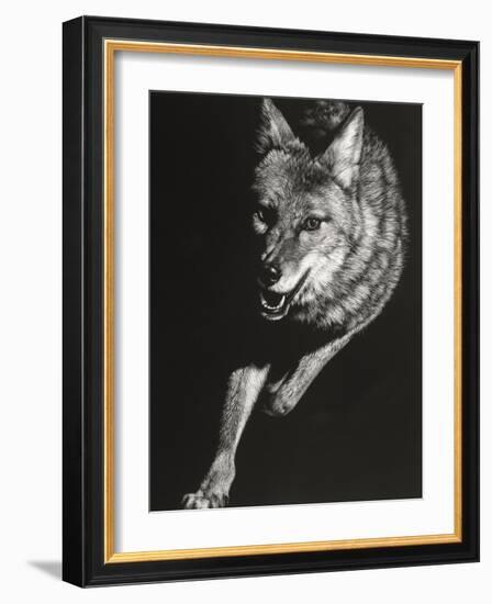 Wild Scratchboard V-Julie Chapman-Framed Art Print