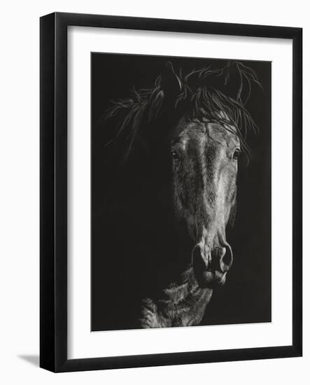 Wild Scratchboard VI-Julie Chapman-Framed Art Print