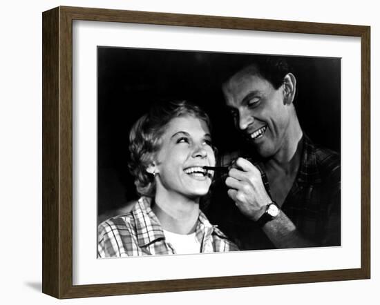 Wild Strawberries, (aka Smultronstallet), Bibi Andersson, Folke Sundquist, 1957-null-Framed Photo