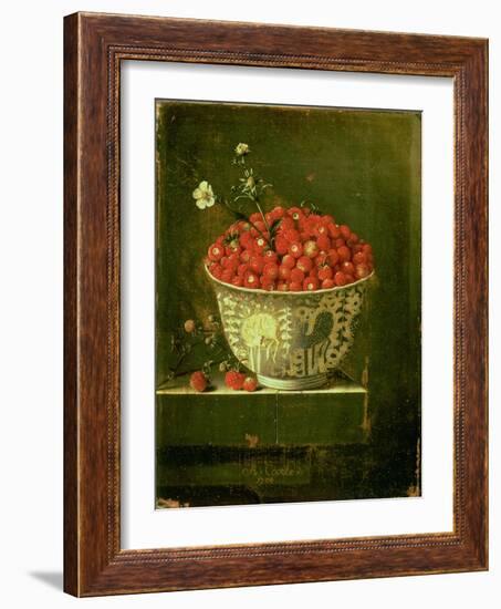 Wild Strawberries in a Chinese Wanli Kraak Porcelain Bowl, 1704-Adrian Coorte-Framed Giclee Print