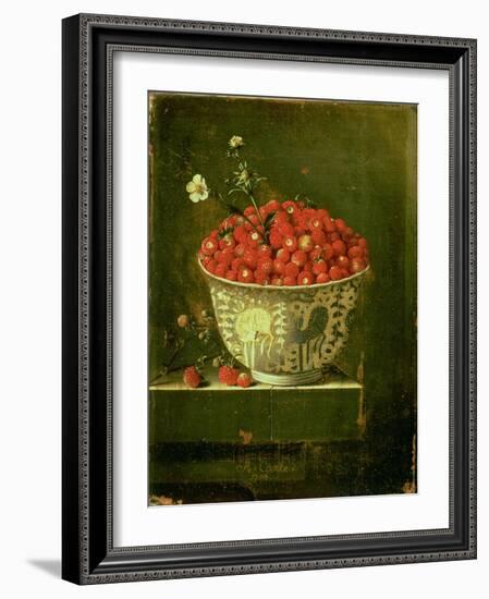 Wild Strawberries in a Chinese Wanli Kraak Porcelain Bowl, 1704-Adrian Coorte-Framed Giclee Print