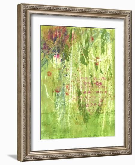 Wild Sweet Peas-Lou Wall-Framed Giclee Print