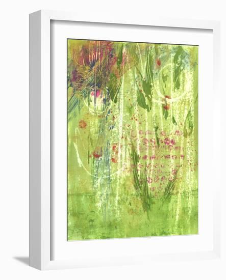 Wild Sweet Peas-Lou Wall-Framed Giclee Print