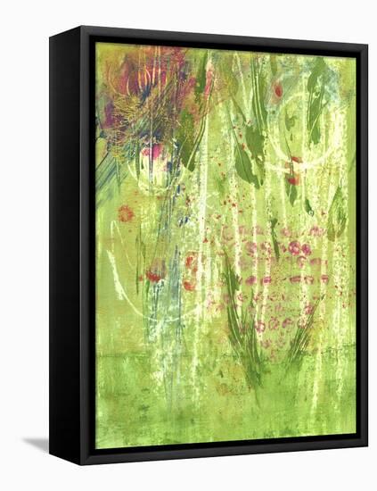 Wild Sweet Peas-Lou Wall-Framed Premier Image Canvas