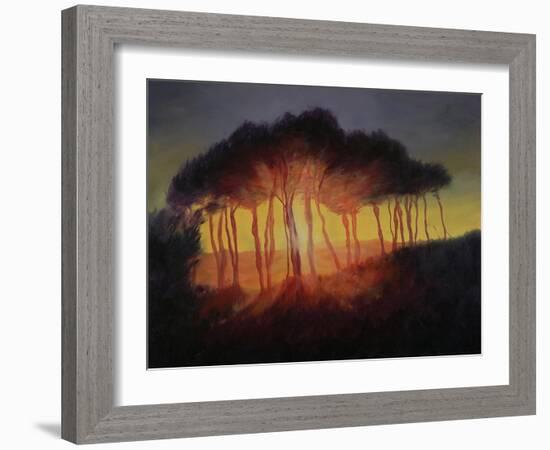 Wild Trees at Sunset, 2002-Antonia Myatt-Framed Giclee Print