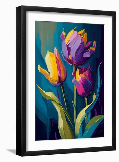 Wild Tulips Flower-Avril Anouilh-Framed Art Print