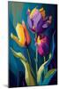 Wild Tulips Flower-Avril Anouilh-Mounted Art Print