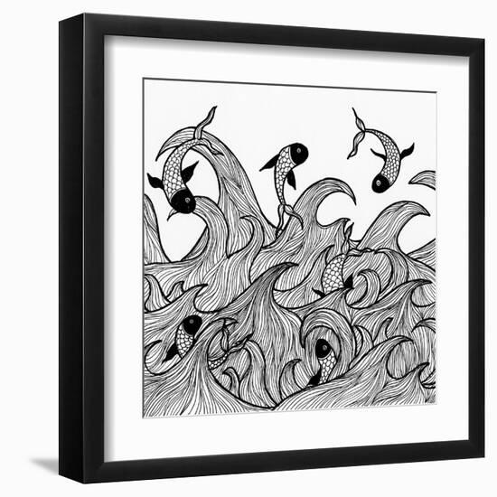 Wild Waters-Pam Varacek-Framed Art Print