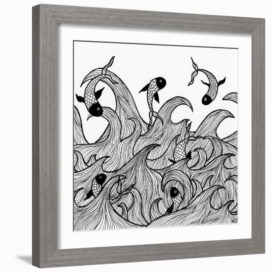 Wild Waters-Pam Varacek-Framed Premium Giclee Print