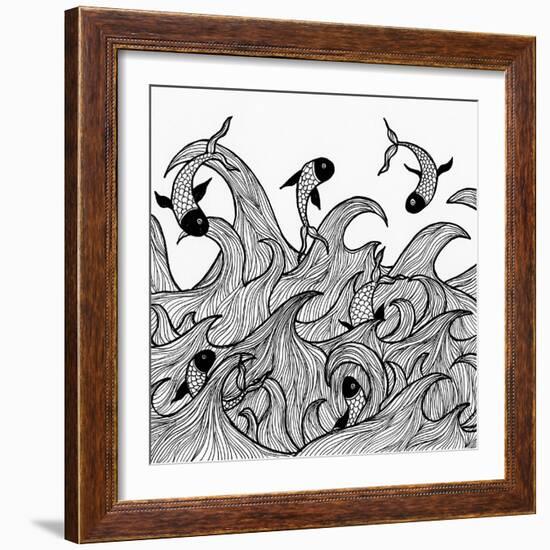 Wild Waters-Pam Varacek-Framed Premium Giclee Print