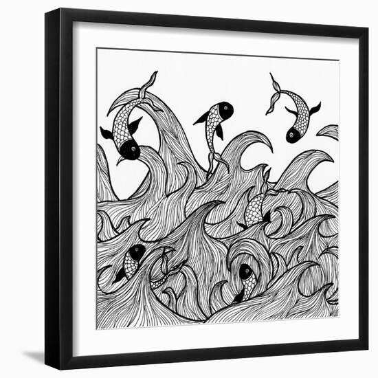 Wild Waters-Pam Varacek-Framed Premium Giclee Print