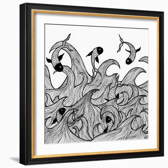 Wild Waters-Pam Varacek-Framed Premium Giclee Print