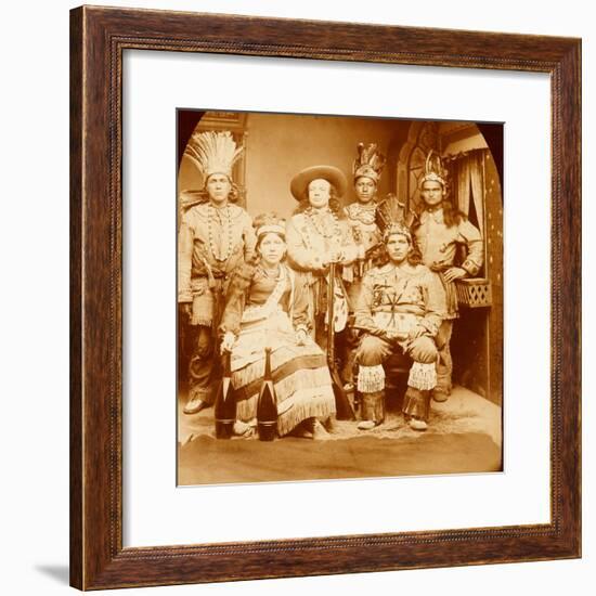 Wild West Show Performers Strut Their Stuff-null-Framed Art Print