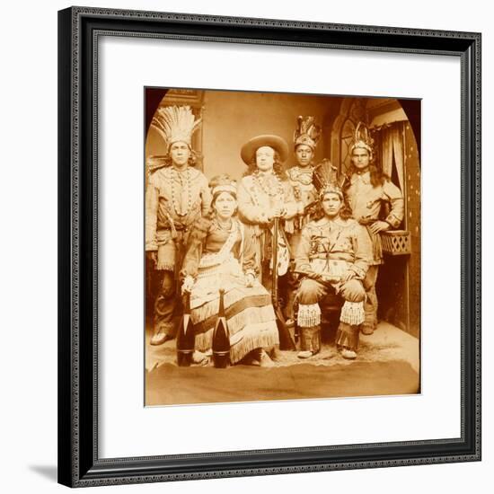 Wild West Show Performers Strut Their Stuff-null-Framed Art Print