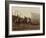 Wild West Show Stagecoach Scene-null-Framed Art Print