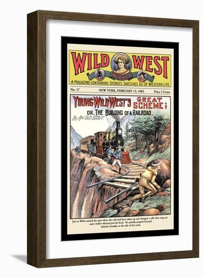 Wild West Weekly: Young Wild West's Great Scheme-null-Framed Art Print