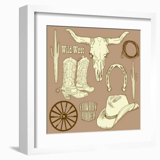 Wild West Western Set-Alisa Foytik-Framed Art Print