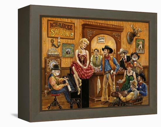 Wild Wild West Saloon-Lee Dubin-Framed Premier Image Canvas