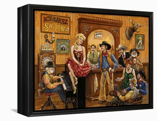 Wild Wild West Saloon-Lee Dubin-Framed Premier Image Canvas