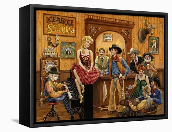 Wild Wild West Saloon-Lee Dubin-Framed Premier Image Canvas