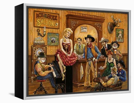 Wild Wild West Saloon-Lee Dubin-Framed Premier Image Canvas